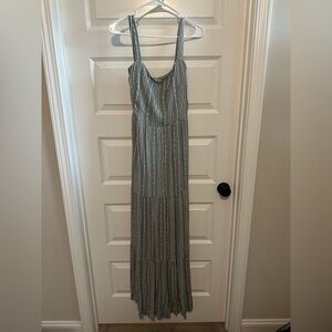 ALTAR'D STATE  Maxi Dress Sage And White Embroided Sz L‎ Green